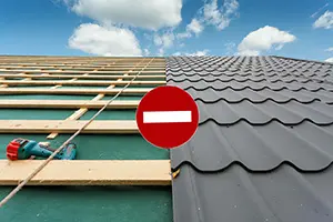 Avoid metal roof batten systems