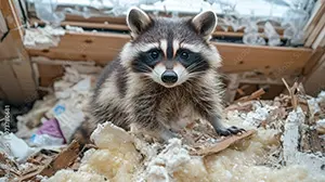 Racoon damage on metal roof